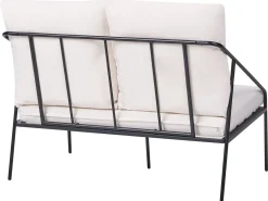 Set da giardino con tavolo 4 posti USTICA Metallo Nero