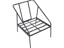 Set da giardino con tavolo 4 posti USTICA Metallo Nero
