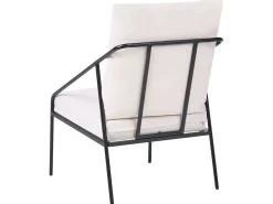 Set da giardino con tavolo 4 posti USTICA Metallo Nero