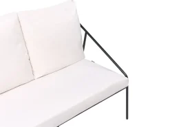 Set da giardino con tavolo 4 posti USTICA Metallo Nero