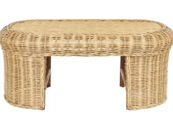 Set da giardino con tavolo 5 posti LIVADEIA Rattan Naturale