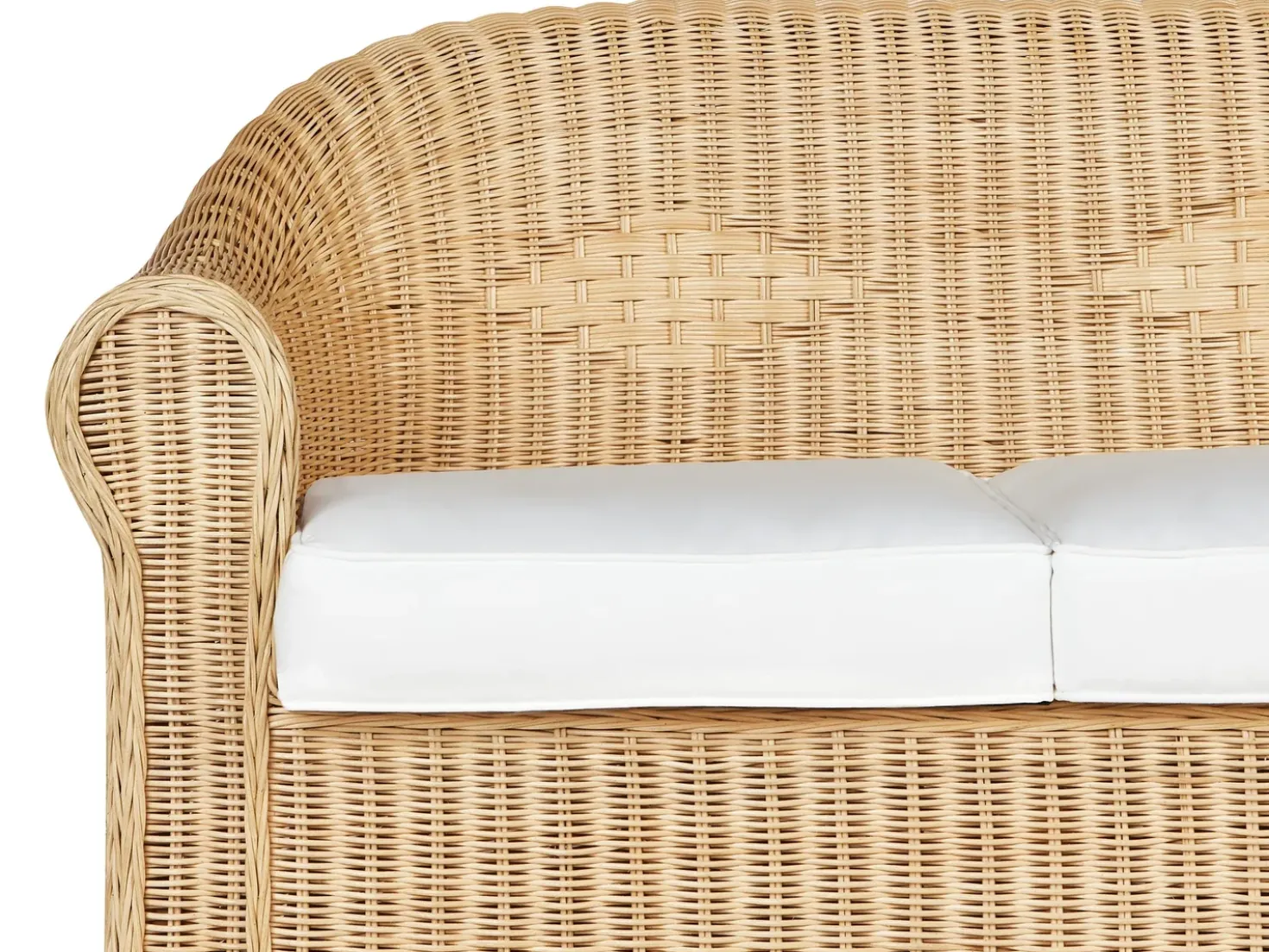 Set da giardino con tavolo 5 posti LIVADEIA Rattan Naturale