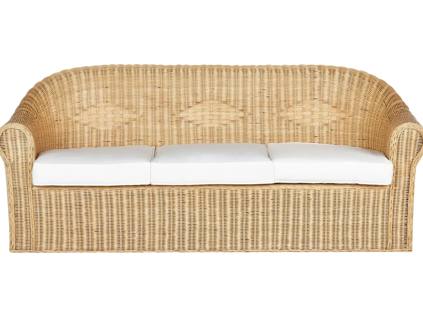 Set da giardino con tavolo 5 posti LIVADEIA Rattan Naturale
