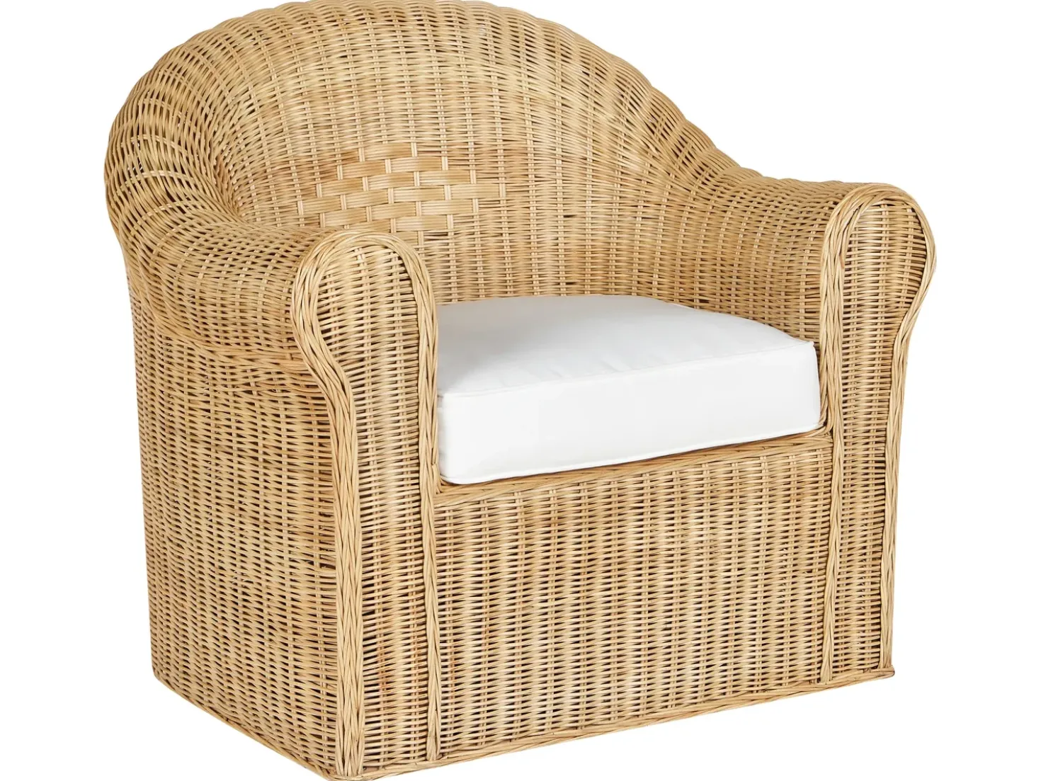 Set da giardino con tavolo 5 posti LIVADEIA Rattan Naturale