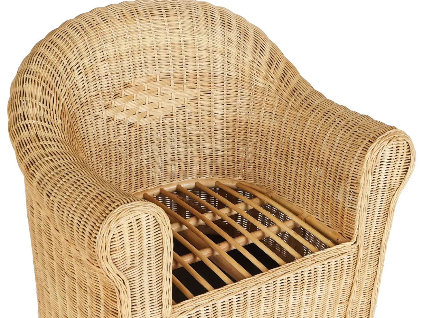 Set da giardino con tavolo 5 posti LIVADEIA Rattan Naturale