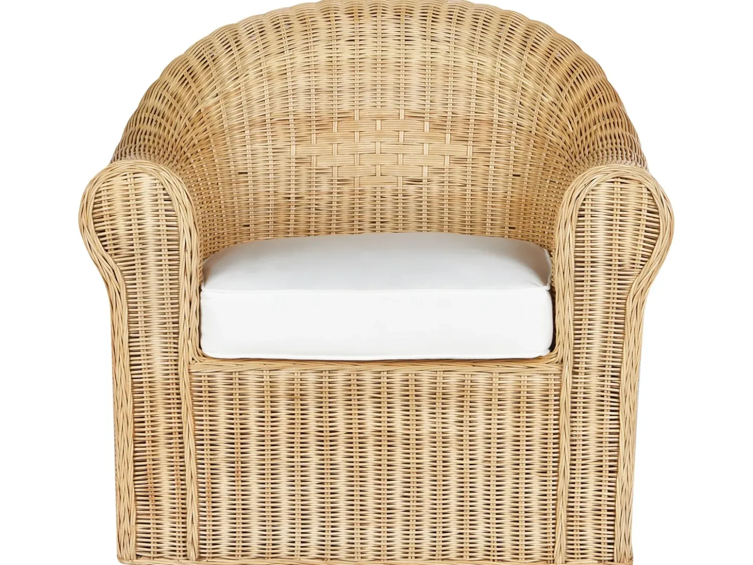 Set da giardino con tavolo 5 posti LIVADEIA Rattan Naturale