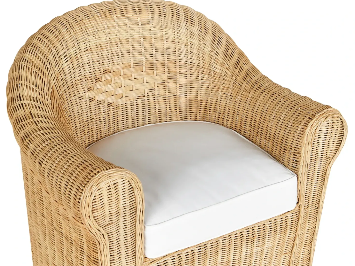 Set da giardino con tavolo 5 posti LIVADEIA Rattan Naturale