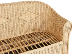 Set da giardino con tavolo 5 posti LIVADEIA Rattan Naturale