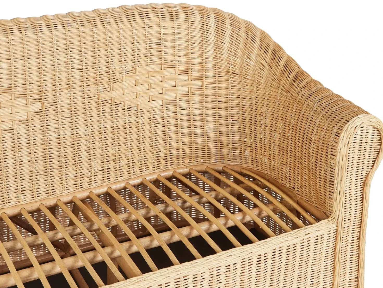 Set da giardino con tavolo 5 posti LIVADEIA Rattan Naturale