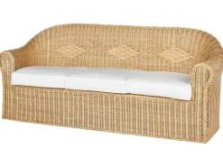 Set da giardino con tavolo 5 posti LIVADEIA Rattan Naturale