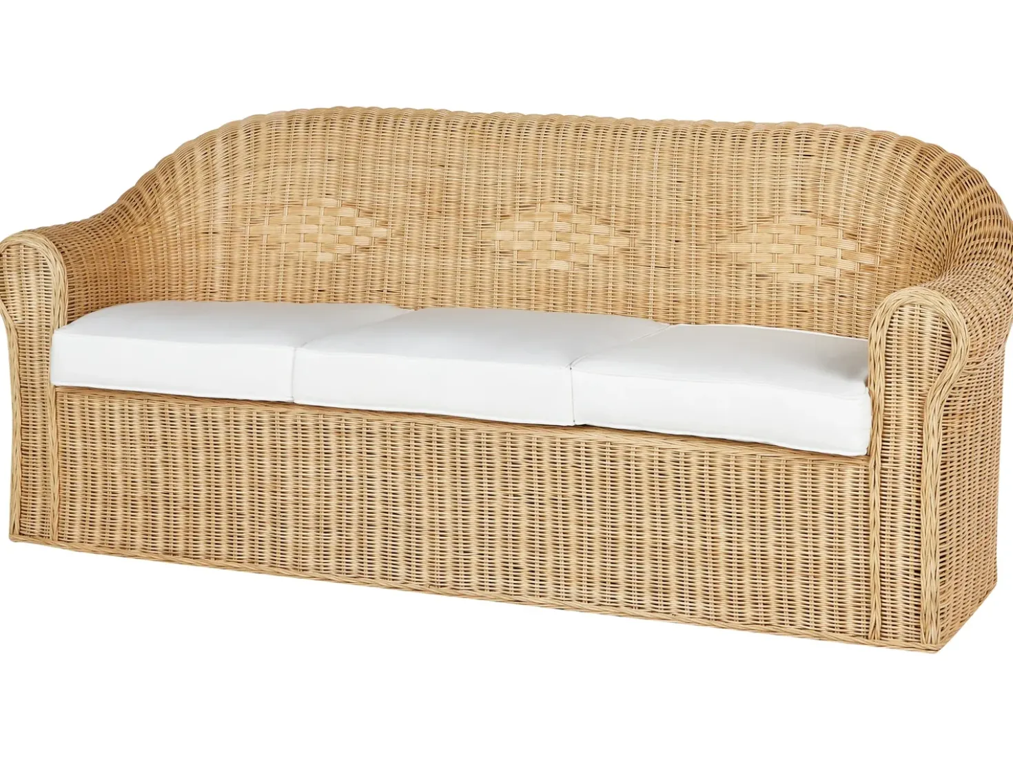 Set da giardino con tavolo 5 posti LIVADEIA Rattan Naturale