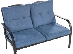 Set da giardino con tavolo 4 posti MESTRINO Metallo Blu