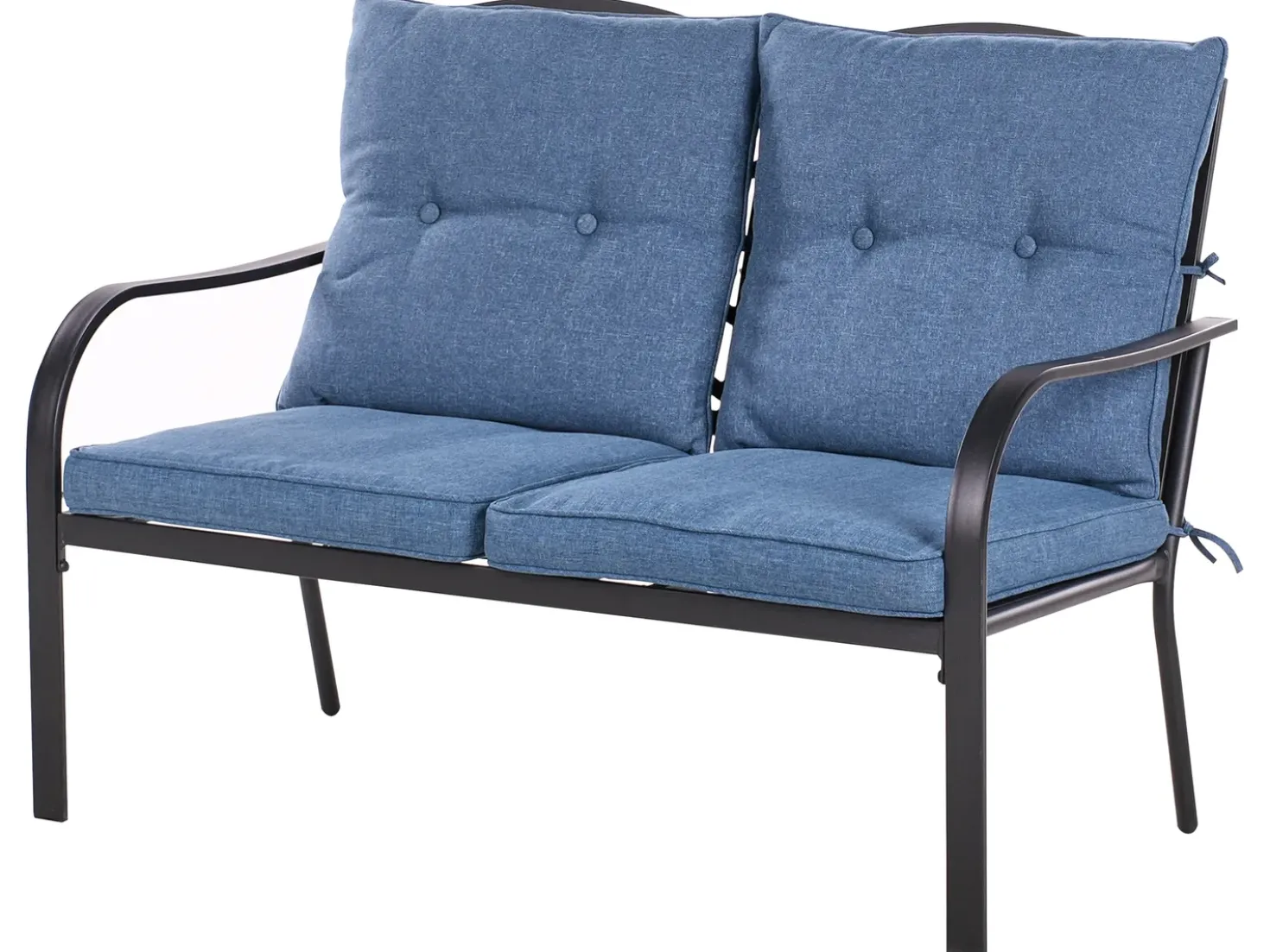 Set da giardino con tavolo 4 posti MESTRINO Metallo Blu
