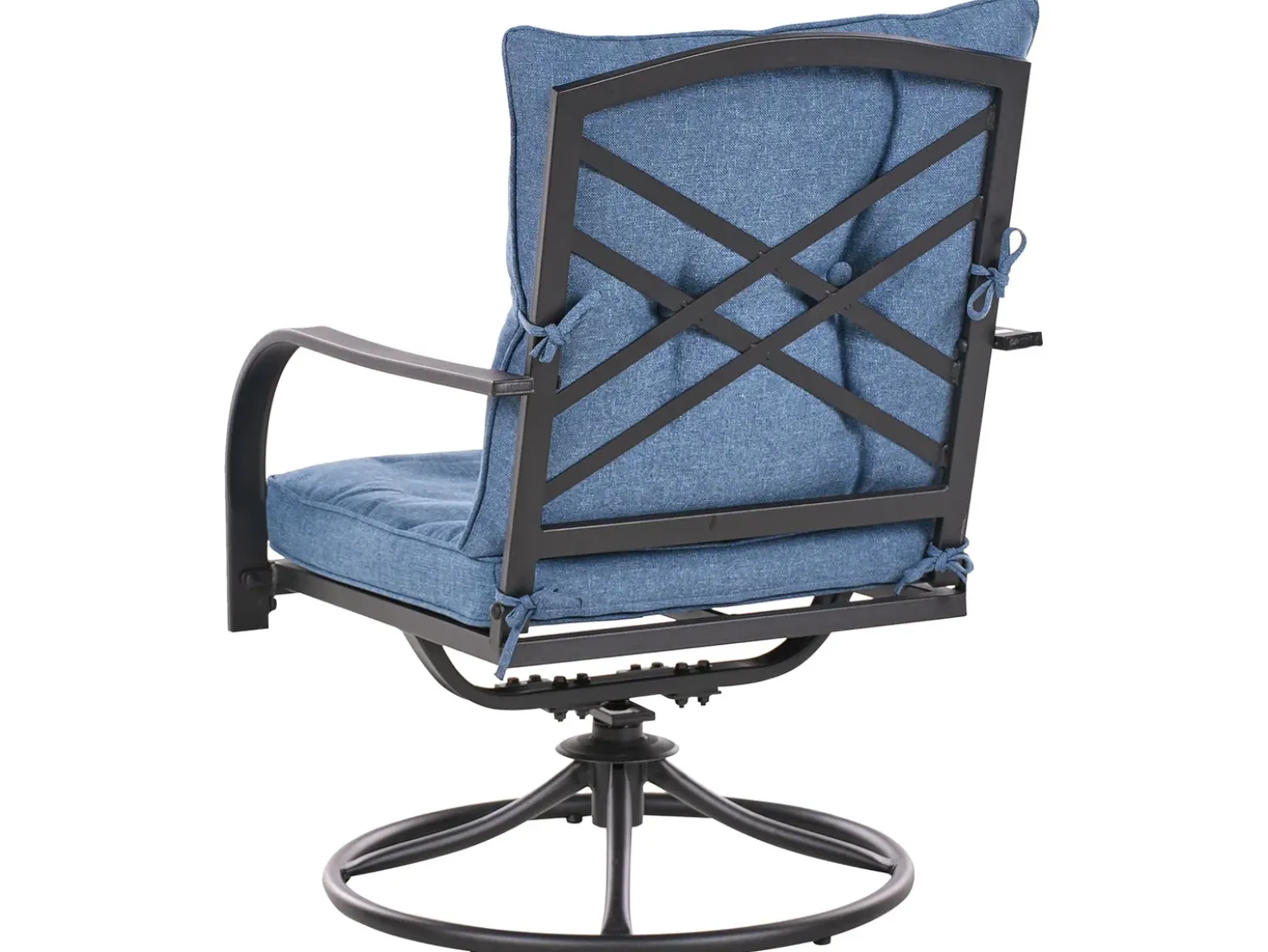 Set da giardino con tavolo 4 posti MESTRINO Metallo Blu