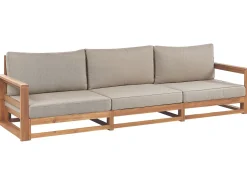 Set da giardino con tavolo 5 posti TIMOR Modulare Legno di acacia certificato Marrone chiaro