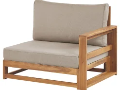 Set da giardino con tavolo 5 posti TIMOR Modulare Legno di acacia certificato Marrone chiaro