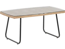 Set da giardino con tavolo 4 posti MINORI Rattan sintetico (PE) Beige
