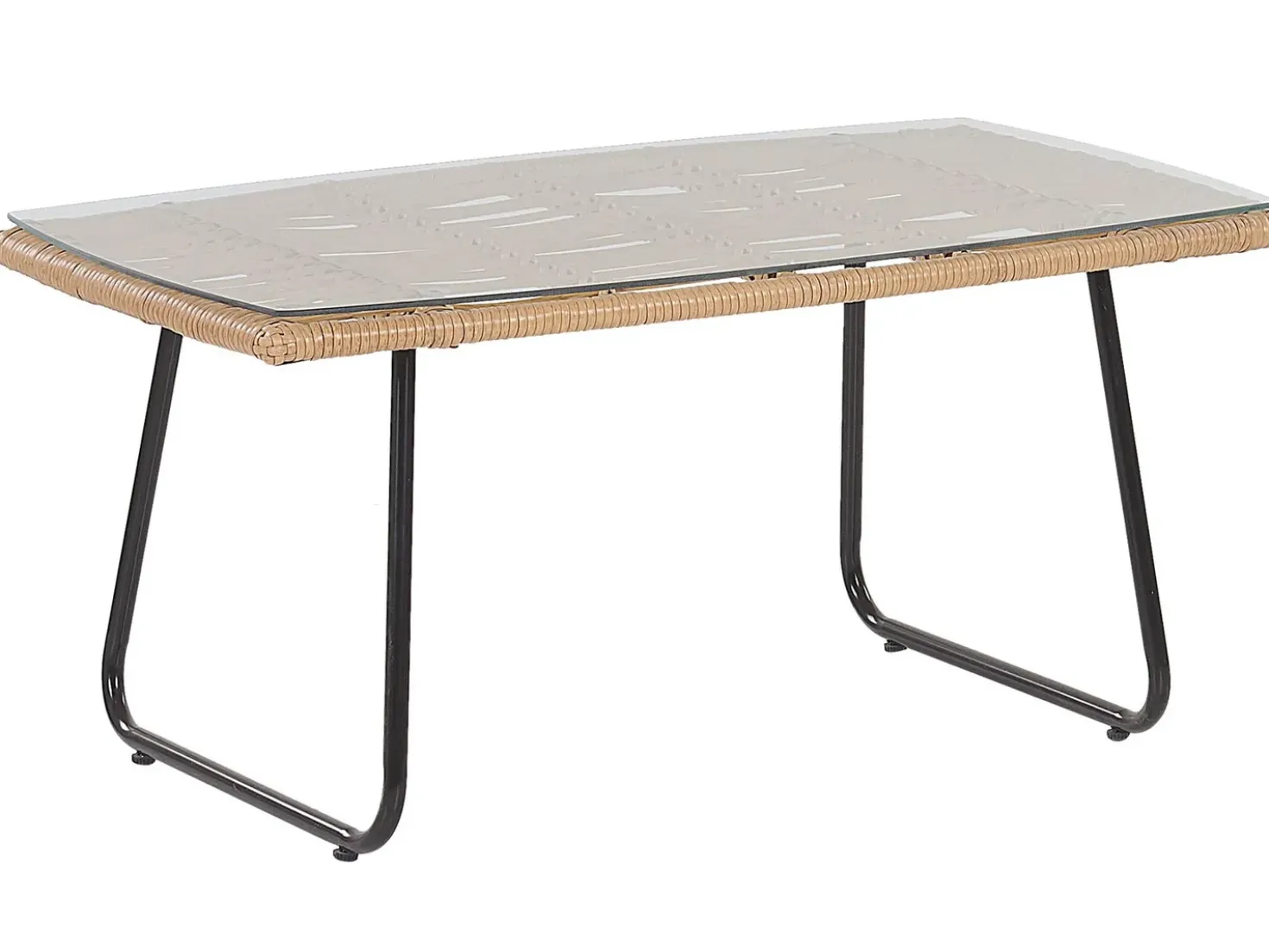 Set da giardino con tavolo 4 posti MINORI Rattan sintetico (PE) Beige