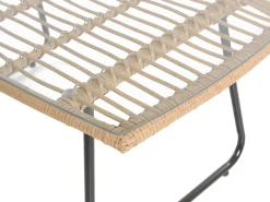 Set da giardino con tavolo 4 posti MINORI Rattan sintetico (PE) Beige
