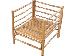 Set da giardino con tavolo 6 posti CERRETO Lato Sinistro Bambù Tortora