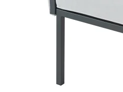 Set da giardino con tavolo 5 posti SKALA Metallo Grigio chiaro