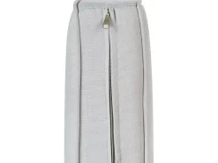 Set da giardino con tavolo 5 posti SKALA Metallo Grigio chiaro