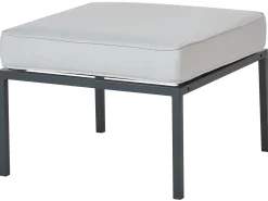 Set da giardino con tavolo 5 posti SKALA Metallo Grigio chiaro