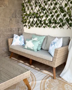 Set da giardino con tavolo 5 posti VITTORIA Rattan sintetico (PE) Grigio