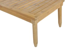 Set da giardino con tavolo 4 posti CREMONA Lato Sinistro Legno d'acacia Bianco sporco