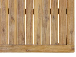 Set da giardino con tavolo 4 posti CREMONA Lato Sinistro Legno d'acacia Bianco sporco