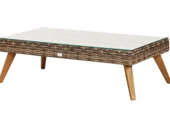 Set da giardino con tavolo 5 posti VITTORIA XL Rattan sintetico (PE) Verde oliva