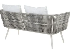 Set da giardino con tavolo 4 posti RAGUSA Rattan sintetico (PE) Bianco sporco