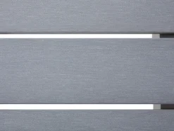Set da giardino con tavolo 4 posti SALERNO Metallo Grigio chiaro
