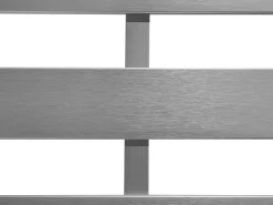 Set da giardino con tavolo 4 posti SALERNO Metallo Grigio chiaro