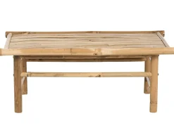 Set da giardino con tavolo 2 posti TODI Bambù Bianco sporco