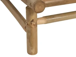 Set da giardino con tavolo 2 posti TODI Bambù Bianco sporco