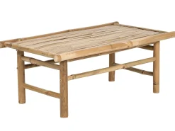 Set da giardino con tavolo 2 posti TODI Bambù Bianco sporco