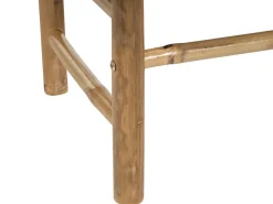 Set da giardino con tavolo 2 posti TODI Bambù Bianco sporco