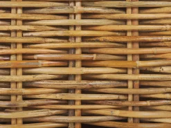 Set da giardino con tavolo 4 posti VARALLO Lato Sinistro Modulare Rattan Naturale