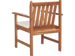 Set da giardino con tavolo 4 posti ALTIDONA Legno d'acacia Bianco sporco