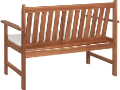 Set da giardino con tavolo 4 posti ALTIDONA Legno d'acacia Bianco sporco