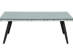 Set da giardino con tavolo 4 posti RAGUSA Rattan sintetico (PE) Grigio