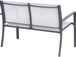 Set da giardino con tavolo 4 posti TAVOLETO Metallo Grigio
