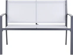 Set da giardino con tavolo 4 posti TAVOLETO Metallo Grigio