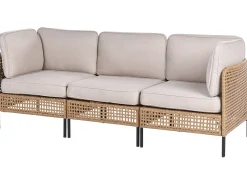 Set da giardino con tavolo 6 posti OMEGANA Modulare Rattan sintetico (PE) Beige chiaro