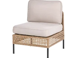 Set da giardino con tavolo 6 posti OMEGANA Modulare Rattan sintetico (PE) Beige chiaro