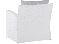 Set da giardino con tavolo 4 posti MARINO Rattan sintetico (PE) Bianco