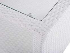 Set da giardino con tavolo 4 posti MARINO Rattan sintetico (PE) Bianco