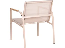 Set da giardino con tavolo 4 posti LEDRO Metallo Beige