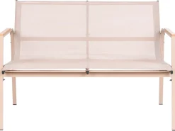 Set da giardino con tavolo 4 posti LEDRO Metallo Beige